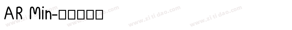 AR Min字体转换